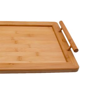 Bandeja Retangular de Bambu com Alça 24x35cm - Oikos