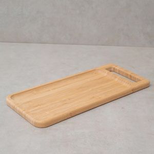 Bandeja Retangular de Bambu 35cm - Oikos