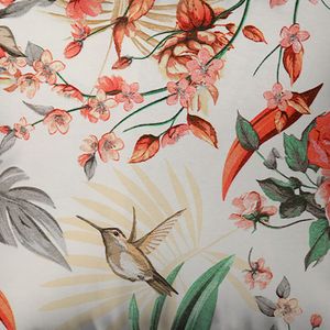 Capa de Almofada Andros Beija Flor Branco 42x42cm - Branyl