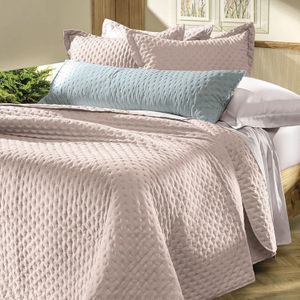 Colcha Queen Frisson 3 Peças Rosa Lille - Altenburg