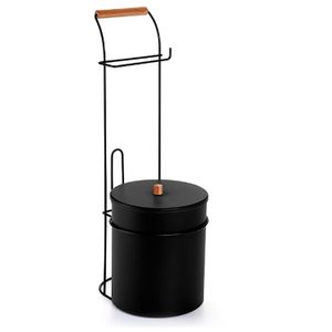 Suporte de Papel Higiênico Chão Tp Eco Black - Arthi