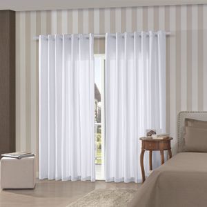 Cortina Rústica Pantex 2,6x2,3m Branca - Bella Janela