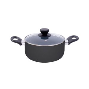 Caçarola Antiaderente 20cm Preto - Oikos