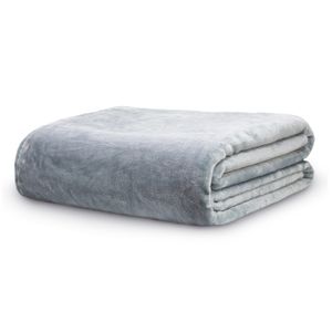 Cobertor Queen Velour Cinza - Camesa