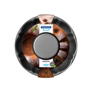 Forma de Bolo Brasil 24cm Grafite 2l - Tramontina