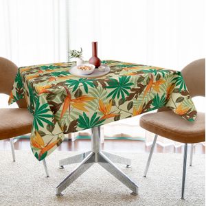 Toalha de Mesa Elegance 1,35x2,20m Amarelo Art Flower - Branyl