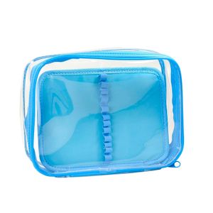 Estojo Cristal com Divisória Azul - Dac