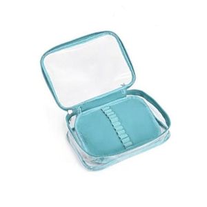 Estojo Cristal com Divisória Verde - Dac