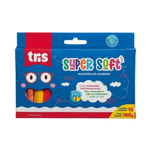Massa de Modelar 12 Cores 180g - Tris