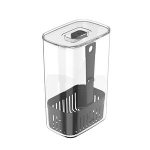 Organizador de Temperos Clear Fresh 2,3l Preto - Ou