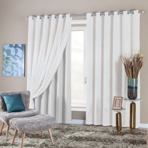 Cortina Aretha Lin 1,80x2,60m Off White - Branyl