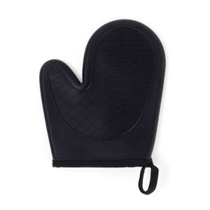 Luva Térmica de Cozinha De Silicone Preta - Oikos