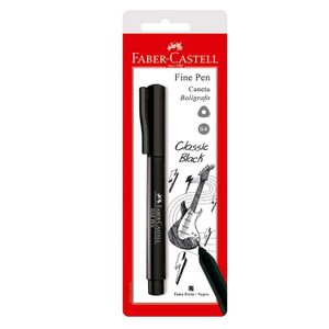 Caneta Fine Pen 0.4mm Preta - Faber-castell