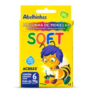 Massinha de Modelar Soft 6 Cores - Acrilex