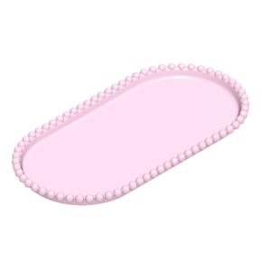 Bandeja Oval 25x13cm Rosa - Honorio