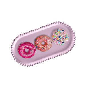 Bandeja Oval 25x13cm Rosa - Honorio