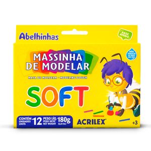 Massinha de Modelar Soft 12 Cores - Acrilex
