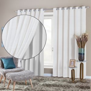 Cortina Aretha Lin 2,50x3,80m Off White - Branyl