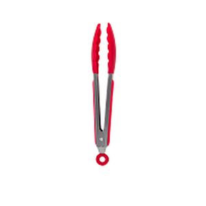 Pegador de Inox com Silicone 27cm Vermelho - Oliveira