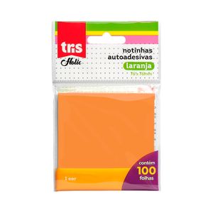 Bloco Adesivo Holic Pop 76x76mm Laranja 100 Folhas - Tris