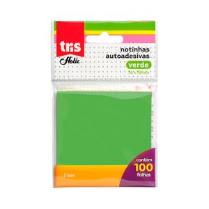 Bloco Adesivo Holic Pop 76x76mm Verde 100 Folhas - Tris