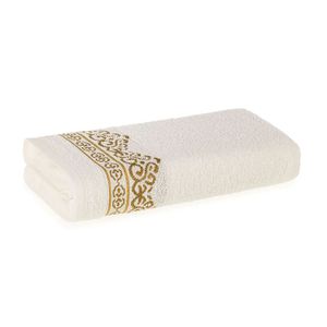 Toalha de Rosto Mayan Ivory Dourado - Karsten