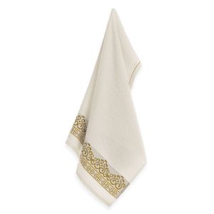 Toalha de Rosto Mayan Ivory Dourado - Karsten