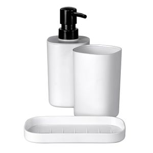 Kit para Banheiro My Day 3 Peças Branco - Ordene