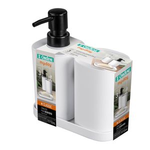 Kit para Banheiro My Day 3 Peças Branco - Ordene