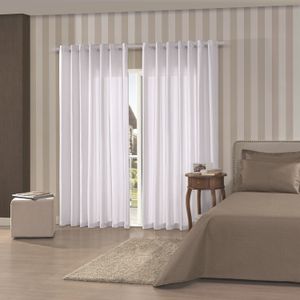 Cortina Rústica Pantex Ii 3,6x2,5m Branco - Bella Janela