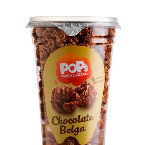 Pipoca Doce Chocolate Belga 70g - Pops Fantasy