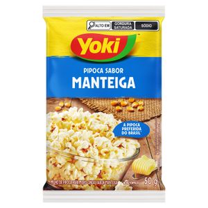Pipoca para Micro-ondas Manteiga 50g - Yoki