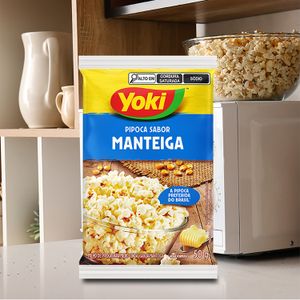 Pipoca para Micro-ondas Manteiga 50g - Yoki