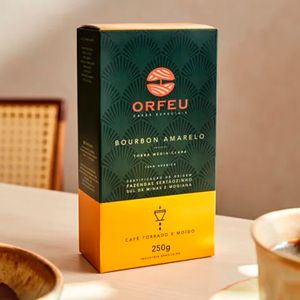 Café Bourbon Amarelo Moído 250g - Orfeu Cafés
