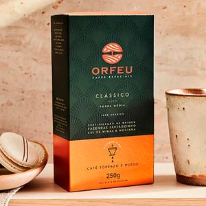 Café Clássico Torrado e Moído 250g - Orfeu Cafés