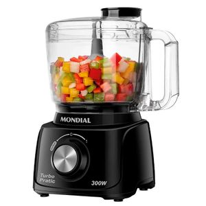 Mini Processador de Alimentos Turbo Pratic Preto - Mondial