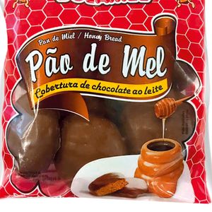 Pão de Mel Coberto com Chocolate Ao Leite 160g - Bolamel