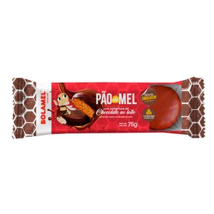 Pão de Mel Coberto com Chocolate Ao Leite 75g - Bolamel