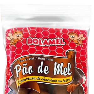 Pão de Mel Coberto com Chocolate Ao Leite 160g - Bolamel