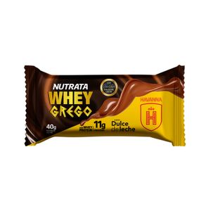 Barra de Proteína Doce De Leite Whey Grego 40g - Nutrata