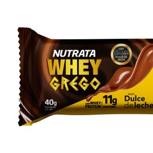 Barra de Proteína Doce De Leite Whey Grego 40g - Nutrata