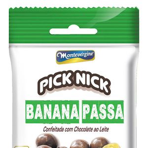 Banana Passas com Cobertura de Chocolate 40g - Montevérgine