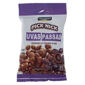 Uva Passas com Cobertura de Chocolate 40g - Montevérgine