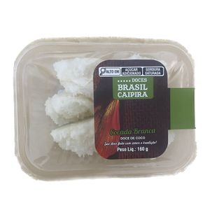 Cocada Branca 160g Artesanal - Doces Brasil Caipira