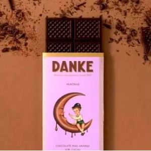 Barra de Chocolate Meio Amargo 70 Cacau 90g - Danke