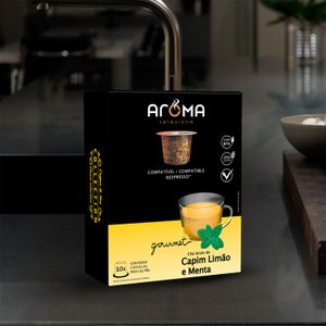 Cápsula de Chá Capim Limão com Menta - Aroma Selezione