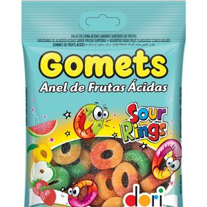 Bala de Goma Anel Frutas Ácidas 100g - Dori