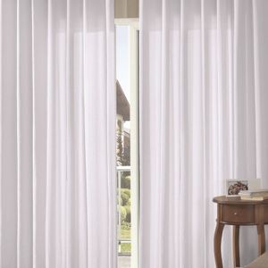 Cortina Rústica Pantex Ii 4,2x2,5m Branco - Bella Janela