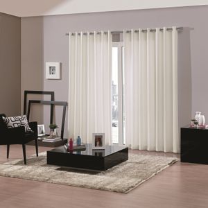 Cortina para Sala / Quarto Duplex Bellini 4,2 X 2,5m Areia - Bella Janela