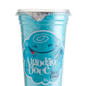 Algodão Doce Azul Tutti Frutti 35g - Pops Fantasy